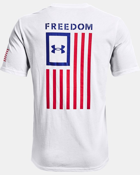 Men's UA Freedom Flag T-Shirt, White, pdpMainDesktop image number 5